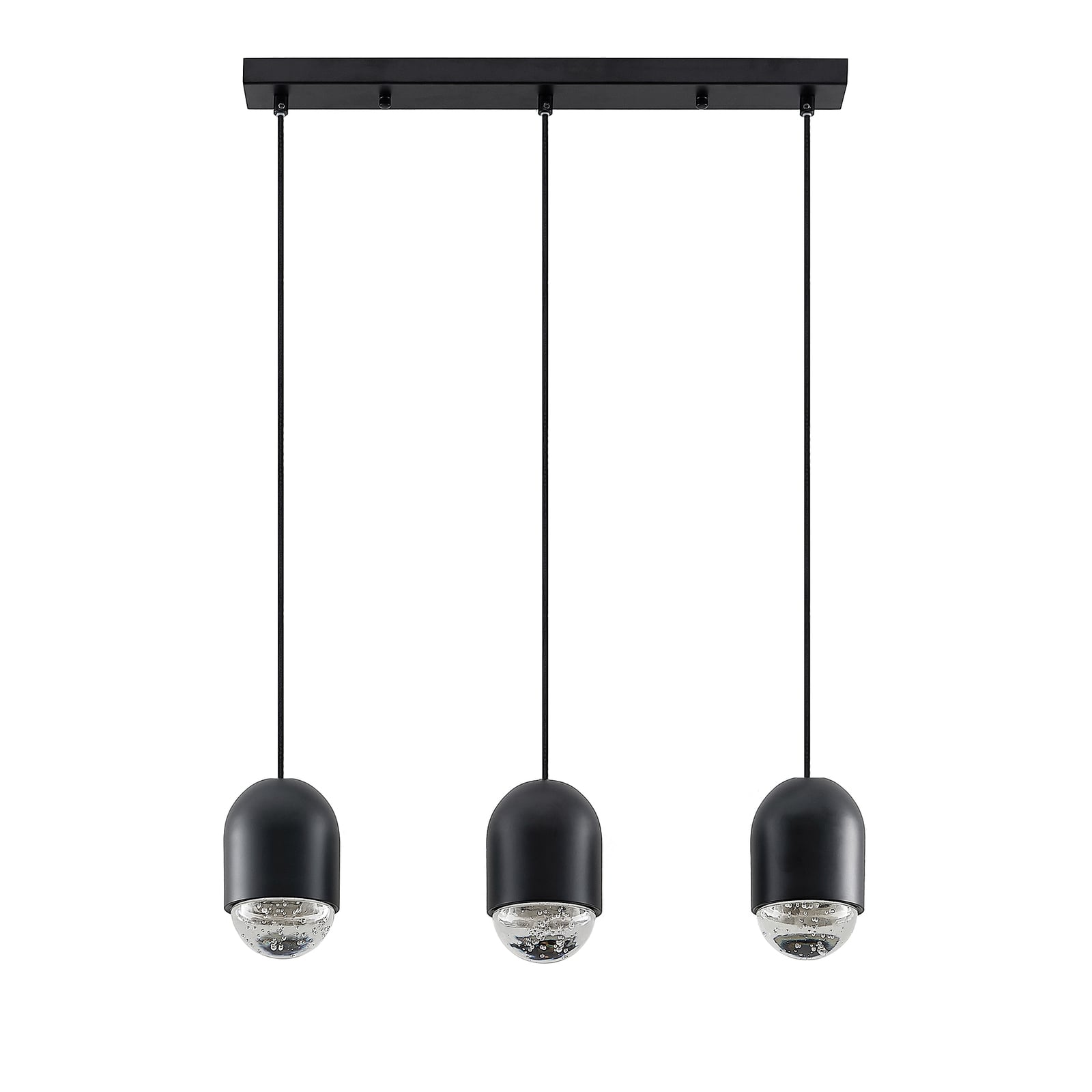 Pendellampe Amielle 3-lys sideprofil