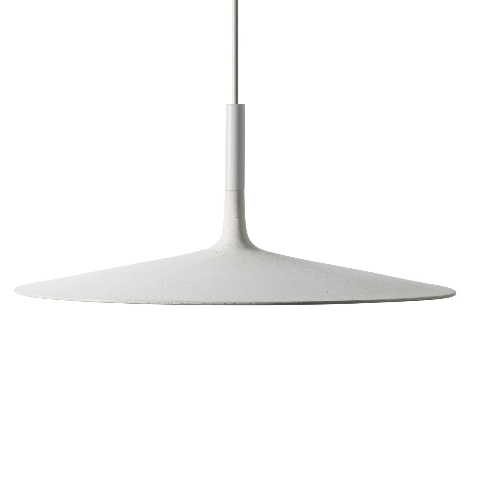 Pendellampe Aplomb large LED betong dimbar hvit Ø45 cm detalj