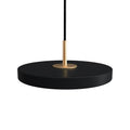 Pendellampe Asteria Micro V2 LED dimbar svart Ø15 cm forfra