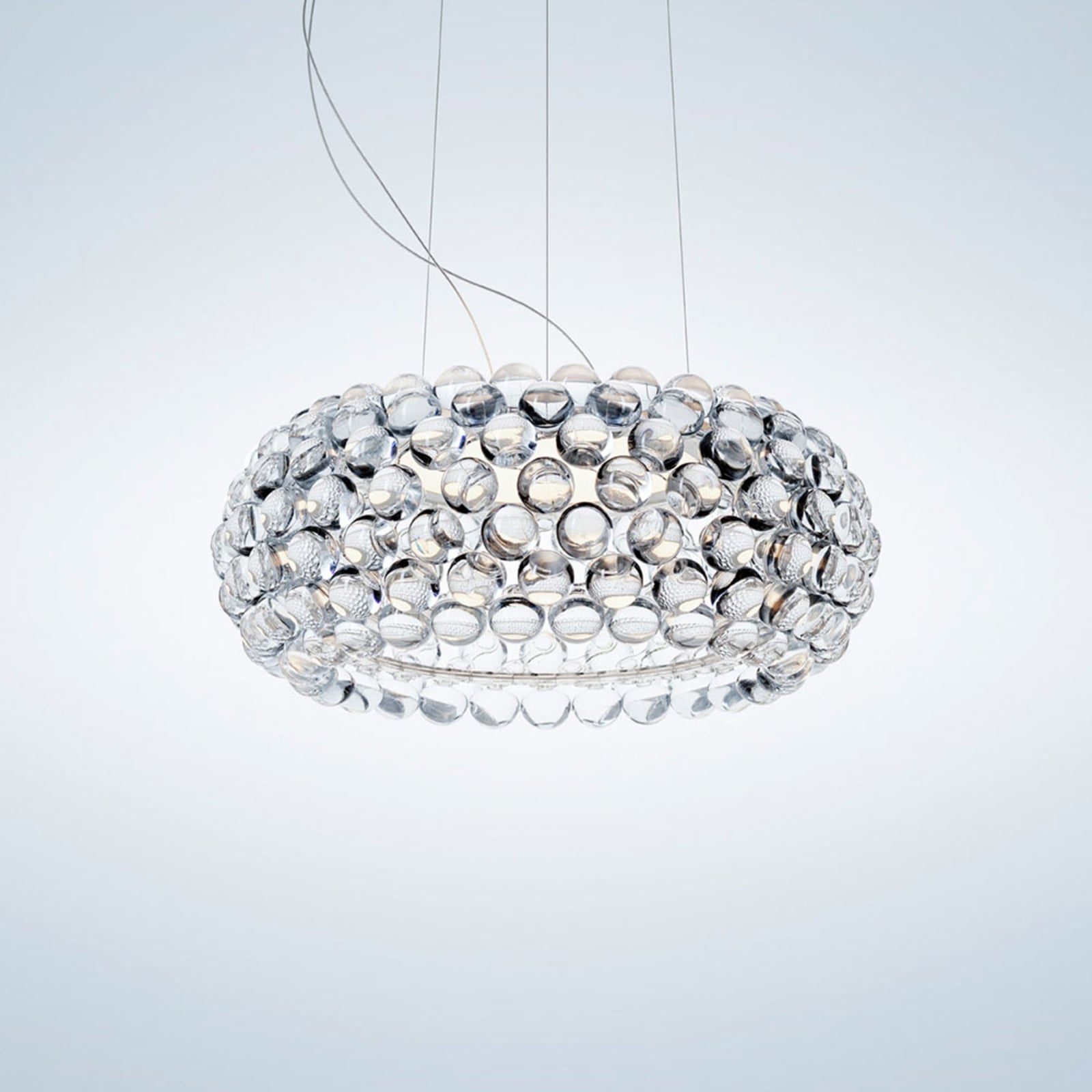 Pendellampe Caboche Plus media LED dimbar detalj av perler