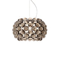 Pendellampe Caboche Plus piccola LED Ø31 cm røykgrå forfra