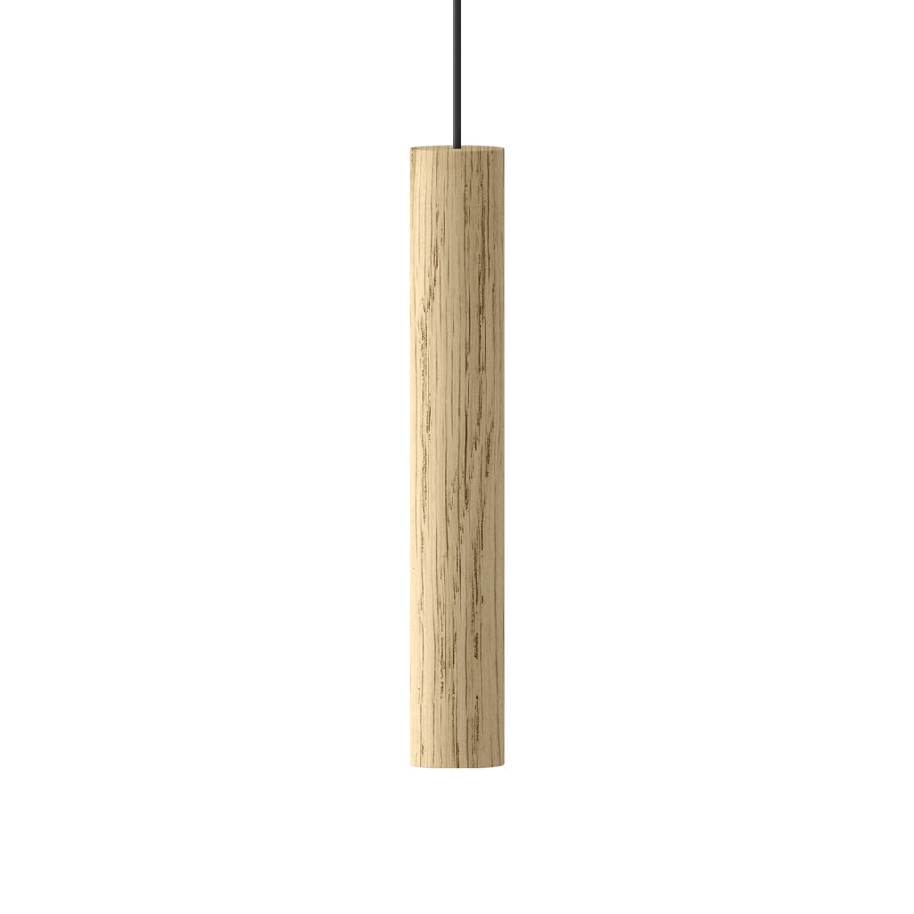 Pendellampe Chimes eik LED montert i rom