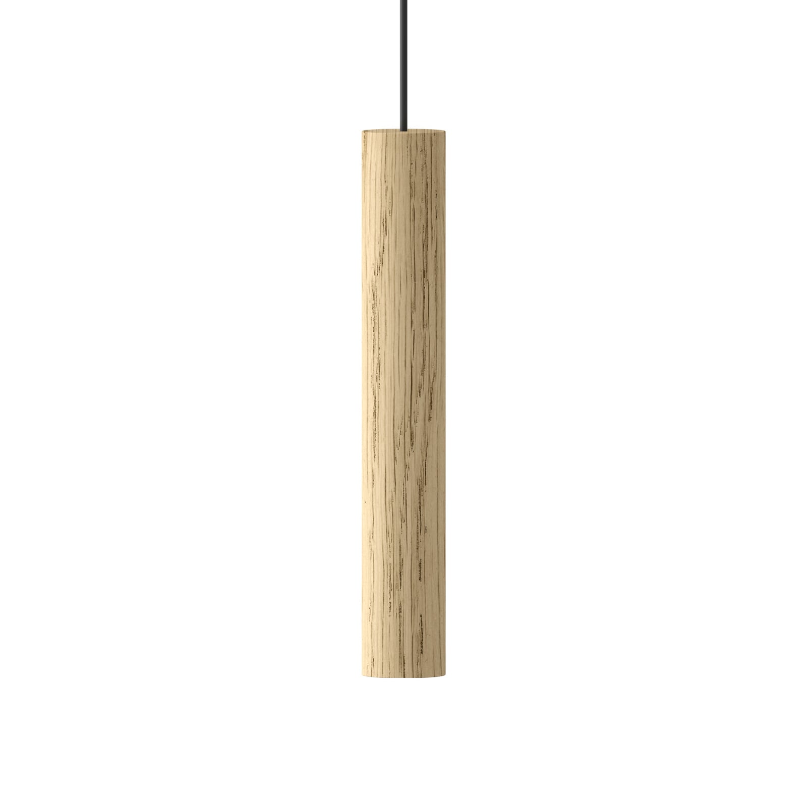 Pendellampe Chimes eik LED montert i rom