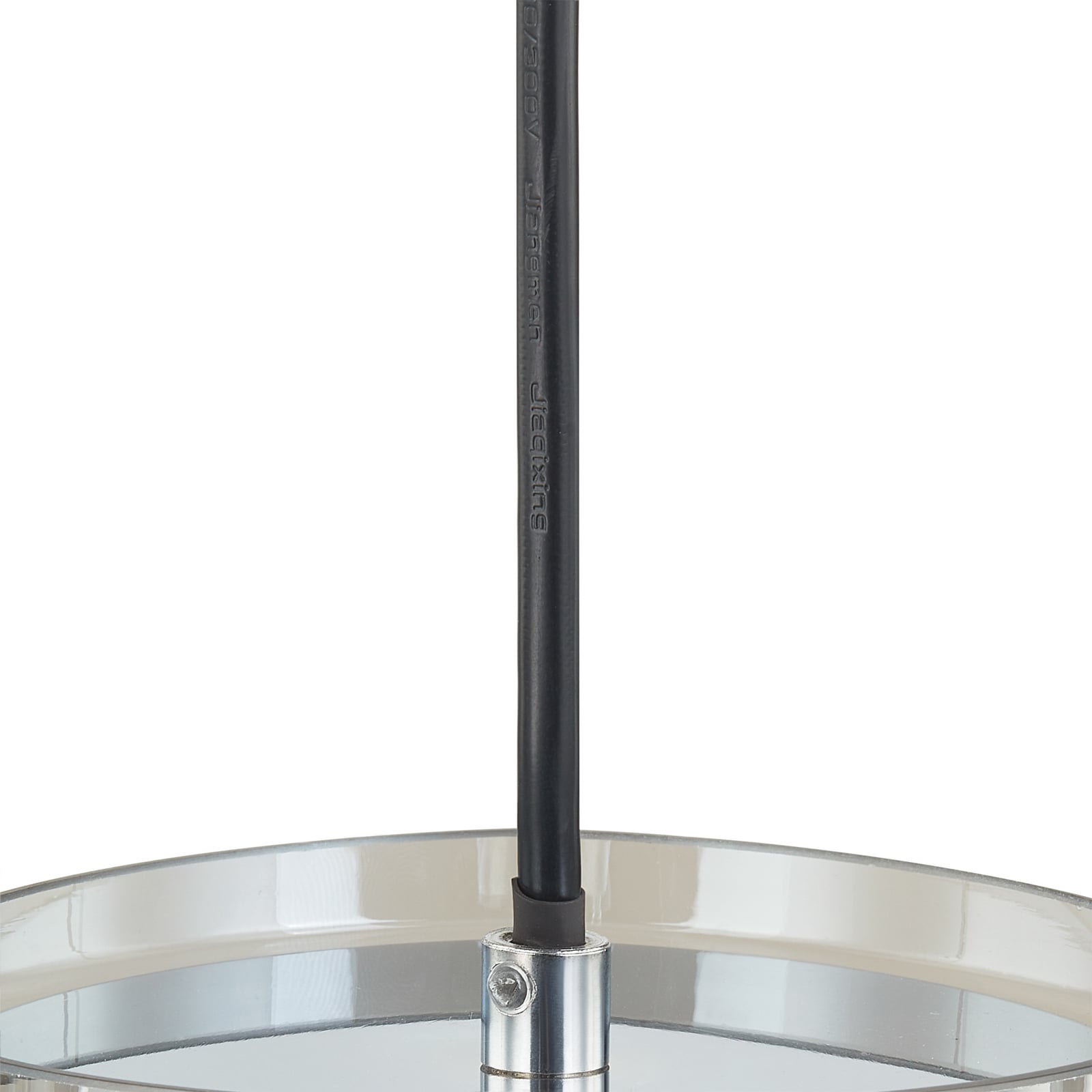 Pendellampe Diano 4-lys røykgrå glass 118 cm design av Johannes Tomm