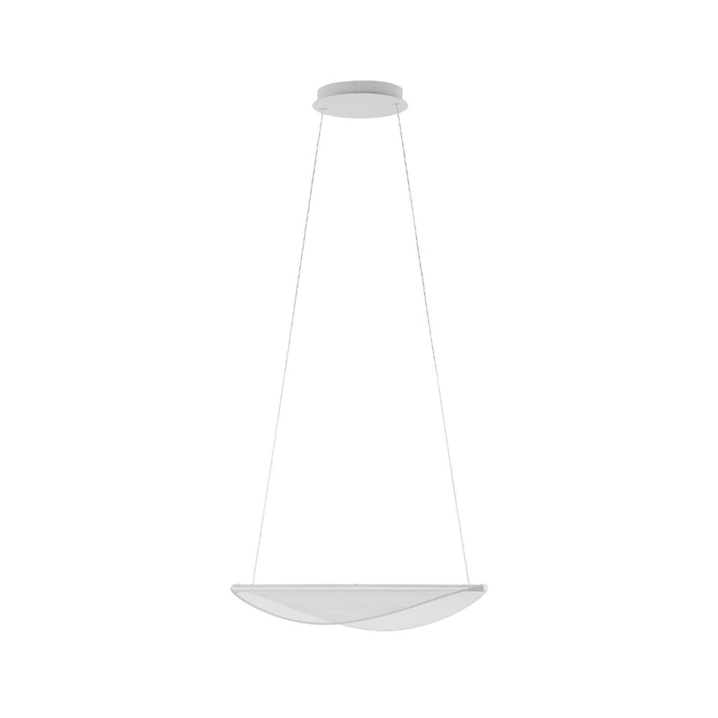 Pendellampe Diphy LED DALI-Push 96 cm hvit forfra