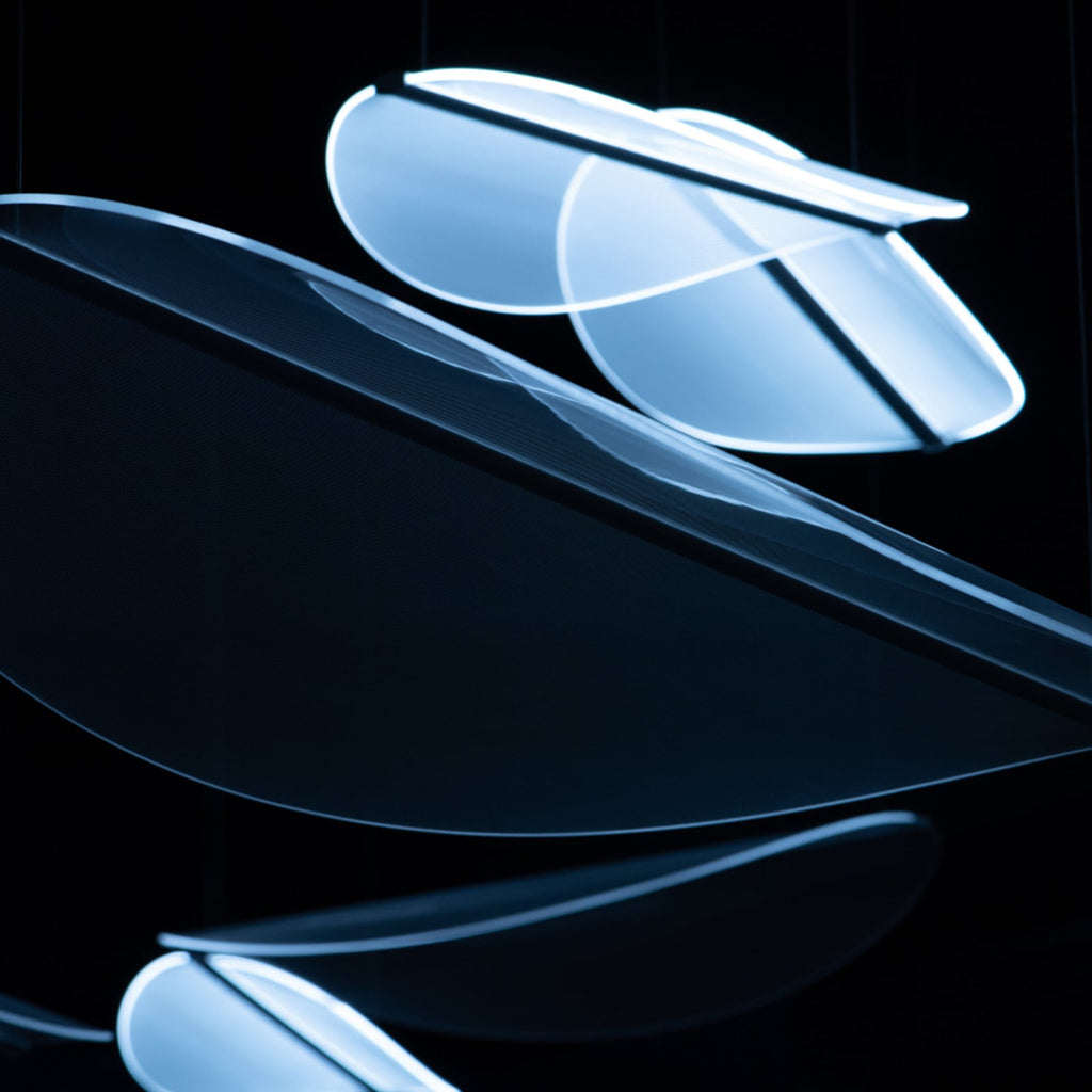 Pendellampe Diphy LED DALI-Push 96 cm hvit bakside