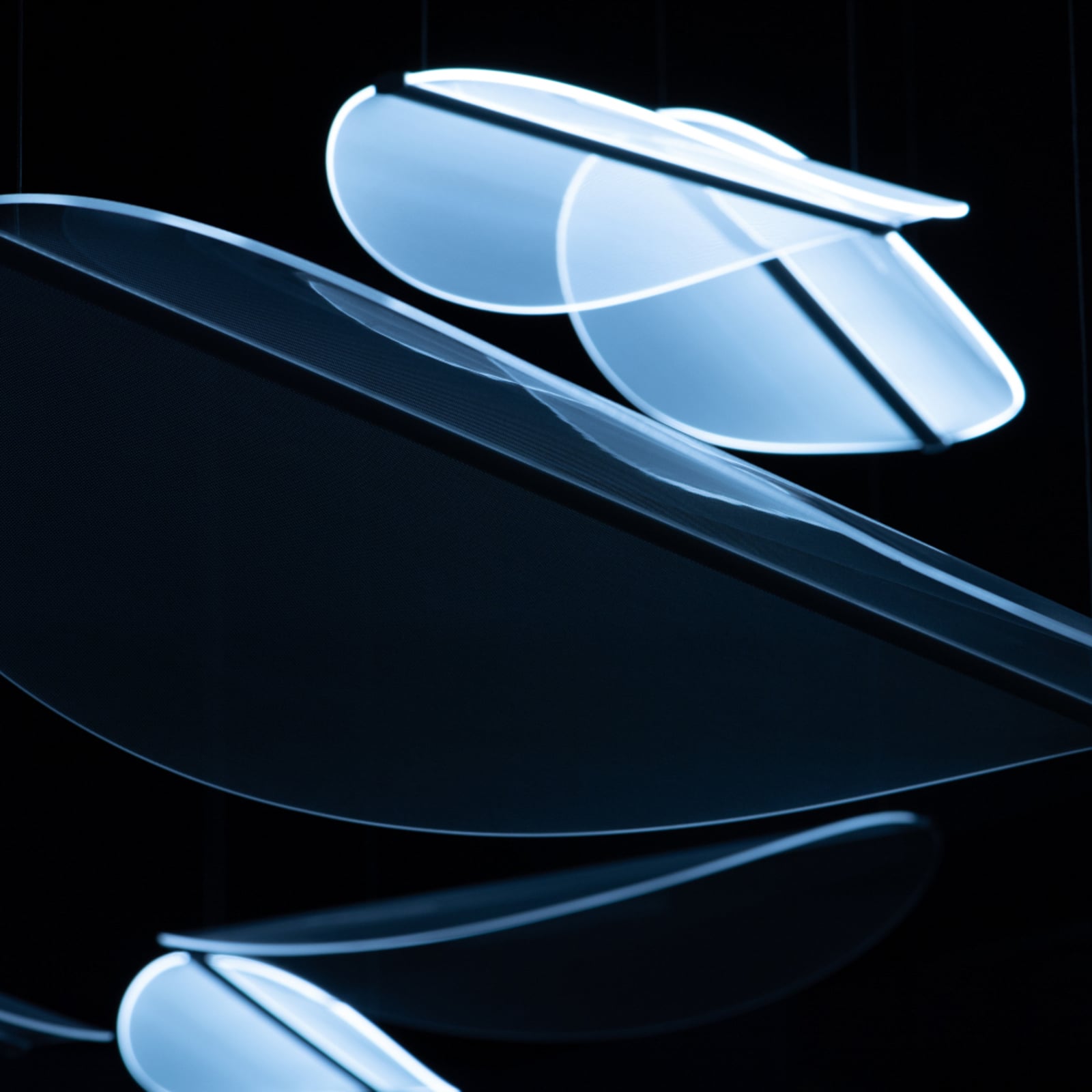 Pendellampe Diphy LED DALI-Push 96 cm hvit bakside