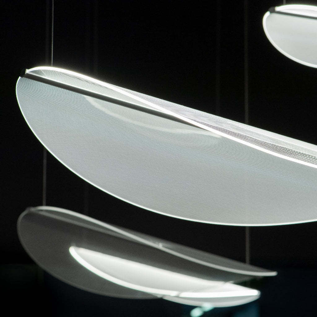Pendellampe Diphy LED DALI-Push 96 cm hvit detalj