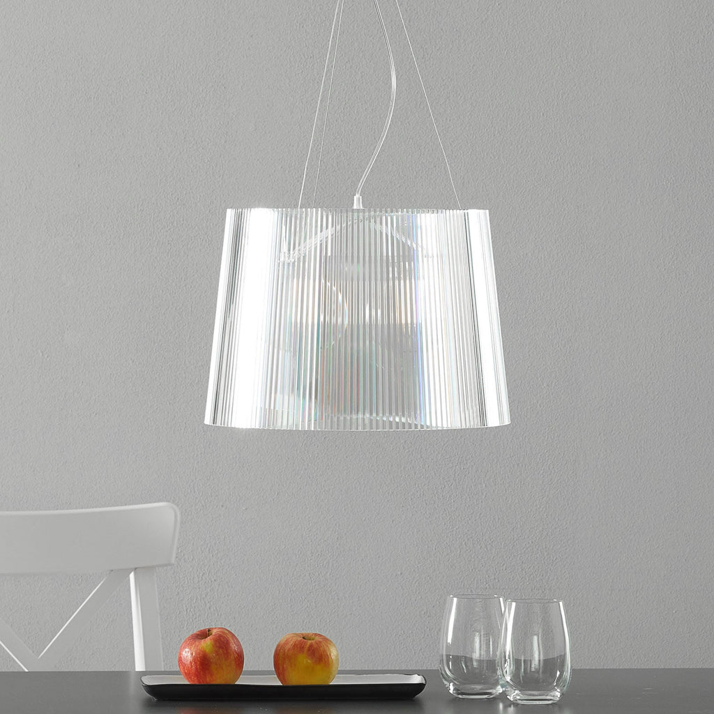 Pendellampe Gè transparent plast E27 Ø37 cm - Kartell bakside