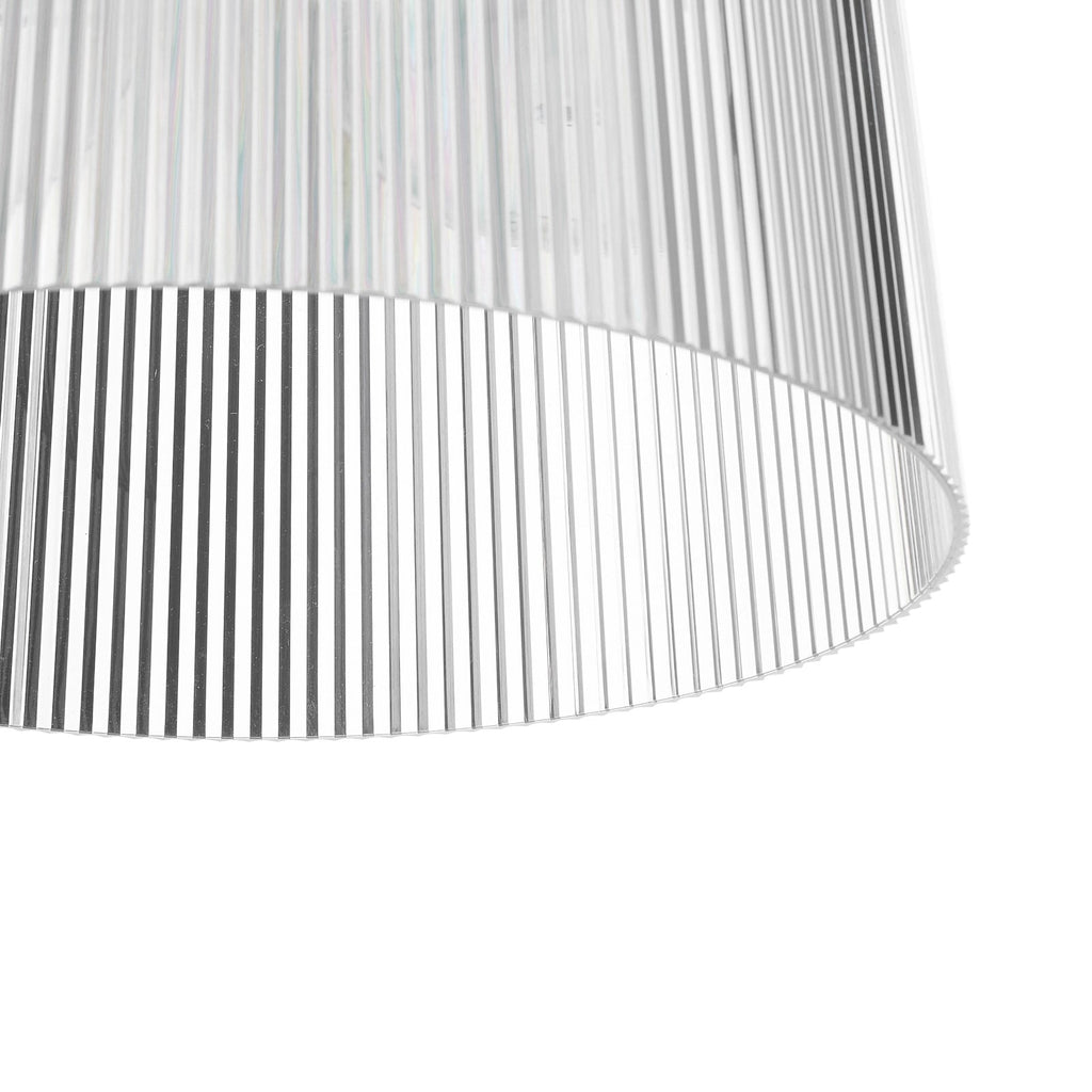 Pendellampe Gè transparent plast E27 Ø37 cm - Kartell med justerbar opphengshøyde