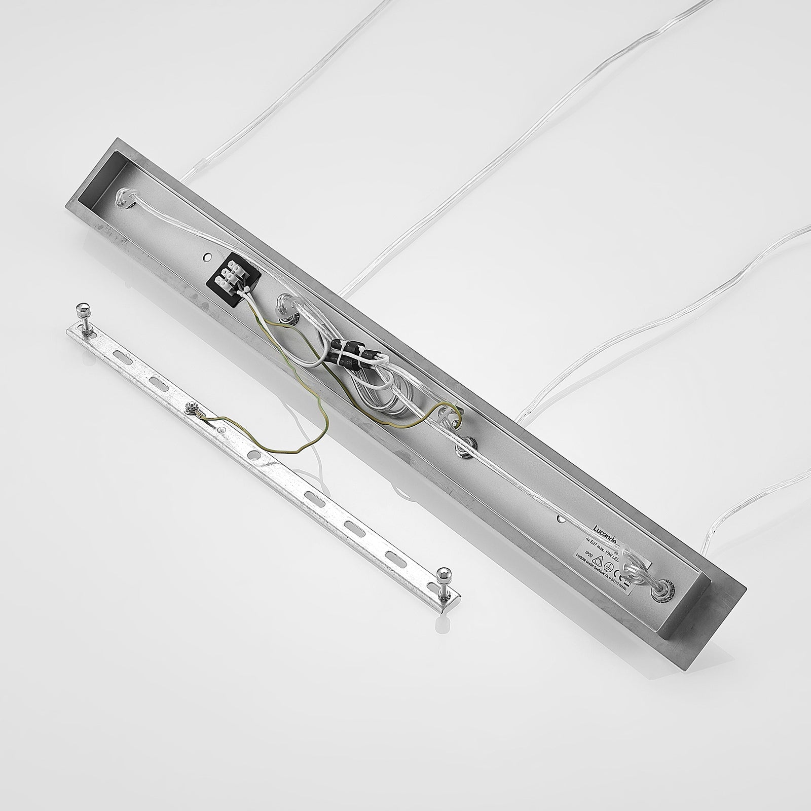 Pendellampe Gesja 4-lys krom jern design detalj