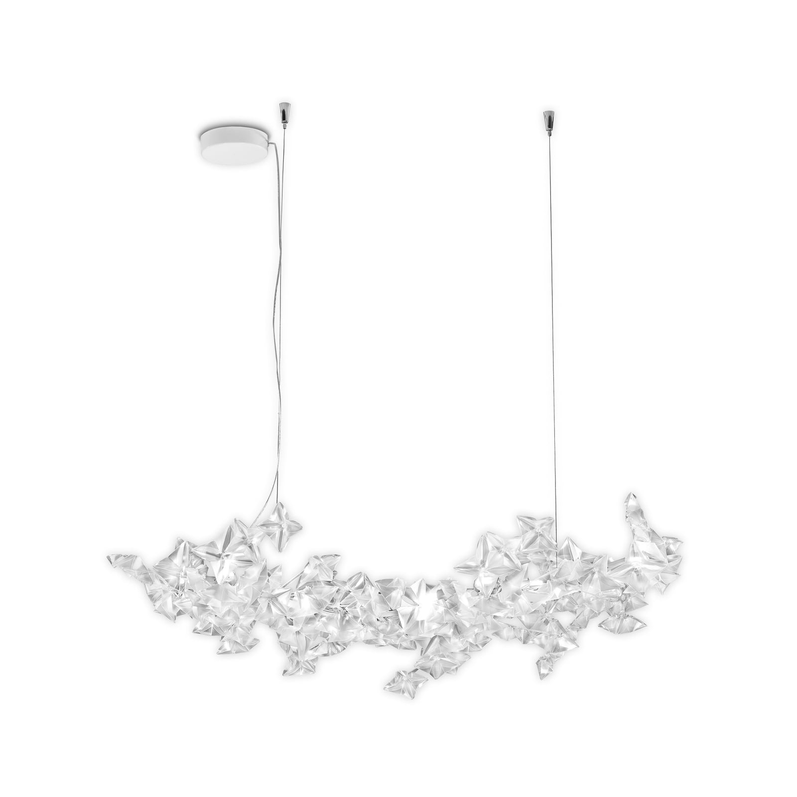 Pendellampe Hanami dimbar plissert Lentiflex® 53 cm forfra