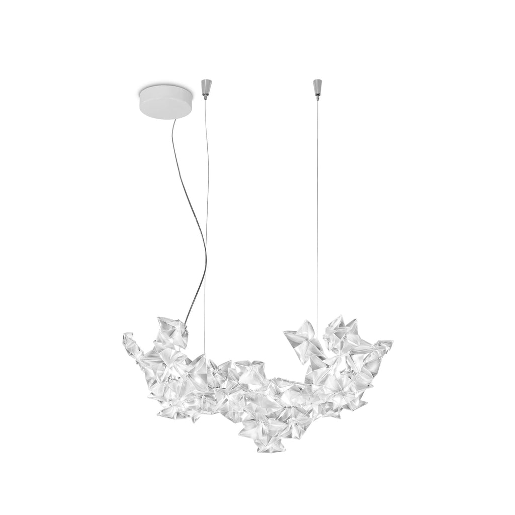 Pendellampe Hanami dimbar plissert Lentiflex® 53 cm sideprofil