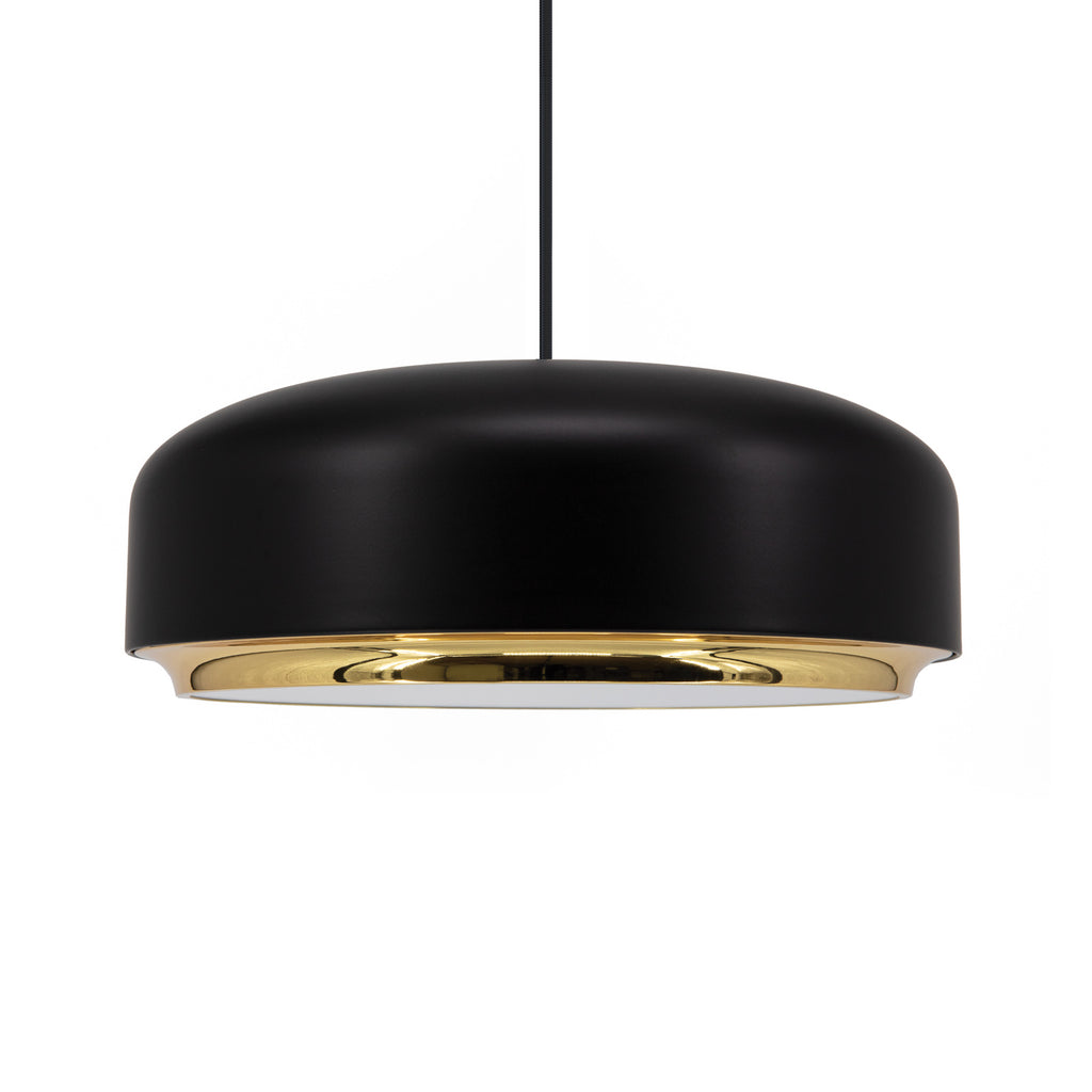 Pendellampe Hazel LED svart/messing bakside