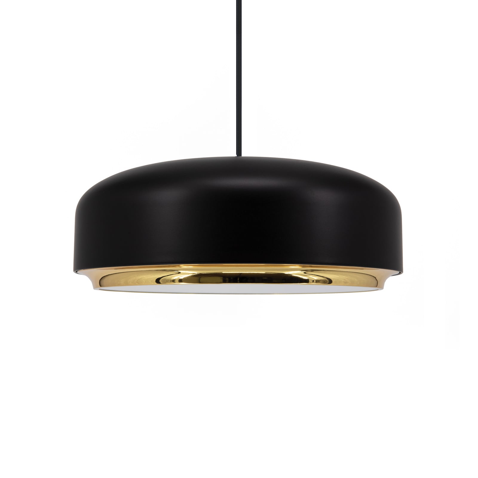 Pendellampe Hazel Mini svart/messing montert over spisebord