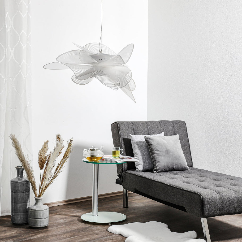 Pendellampe La Belle Étoile hvit Ø73 cm LED bakside detalj
