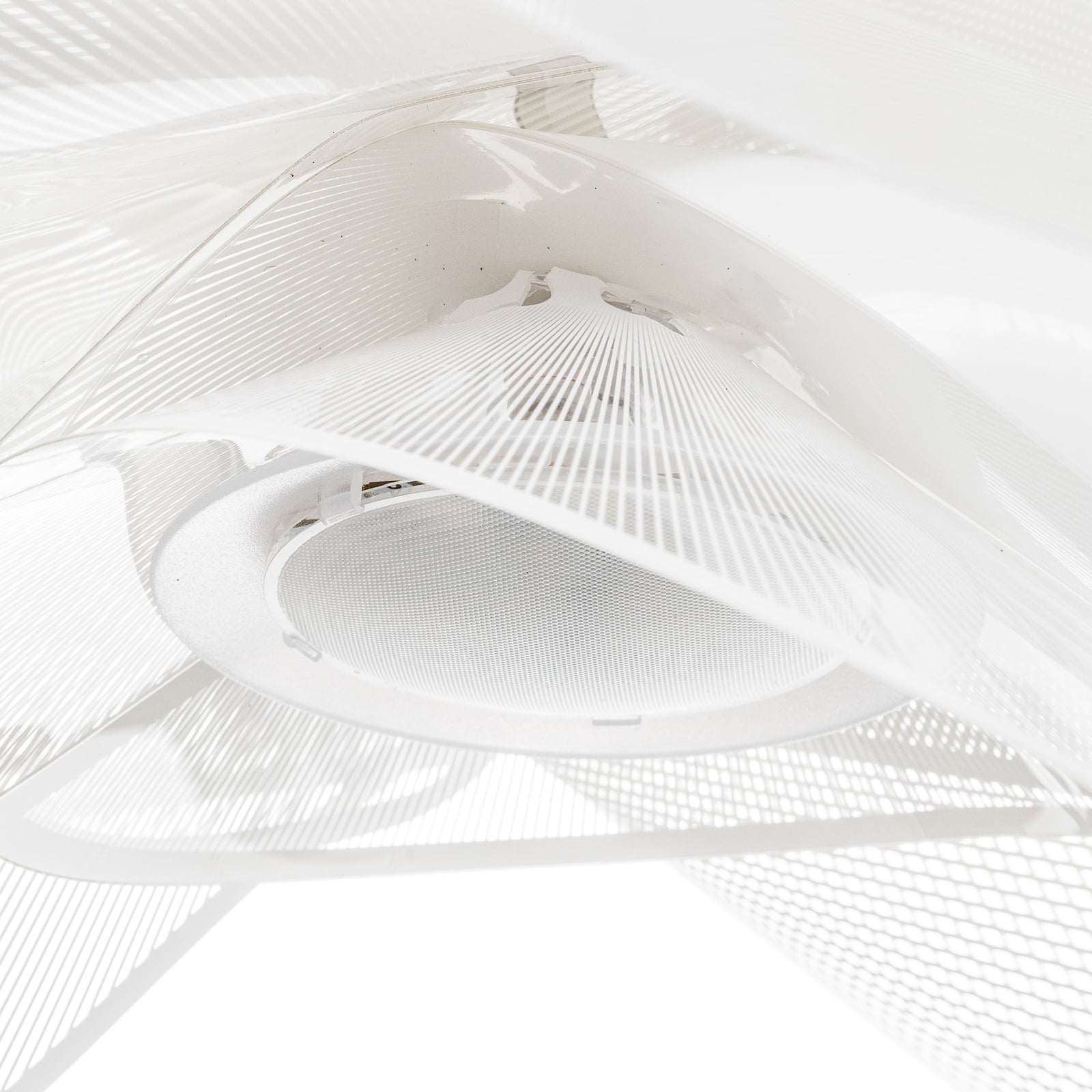 Pendellampe La Belle Étoile hvit Ø73 cm LED detalj av lampeskjerm