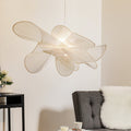 Pendellampe La Belle Étoile LED dimbar hvit Ø90 cm forfra