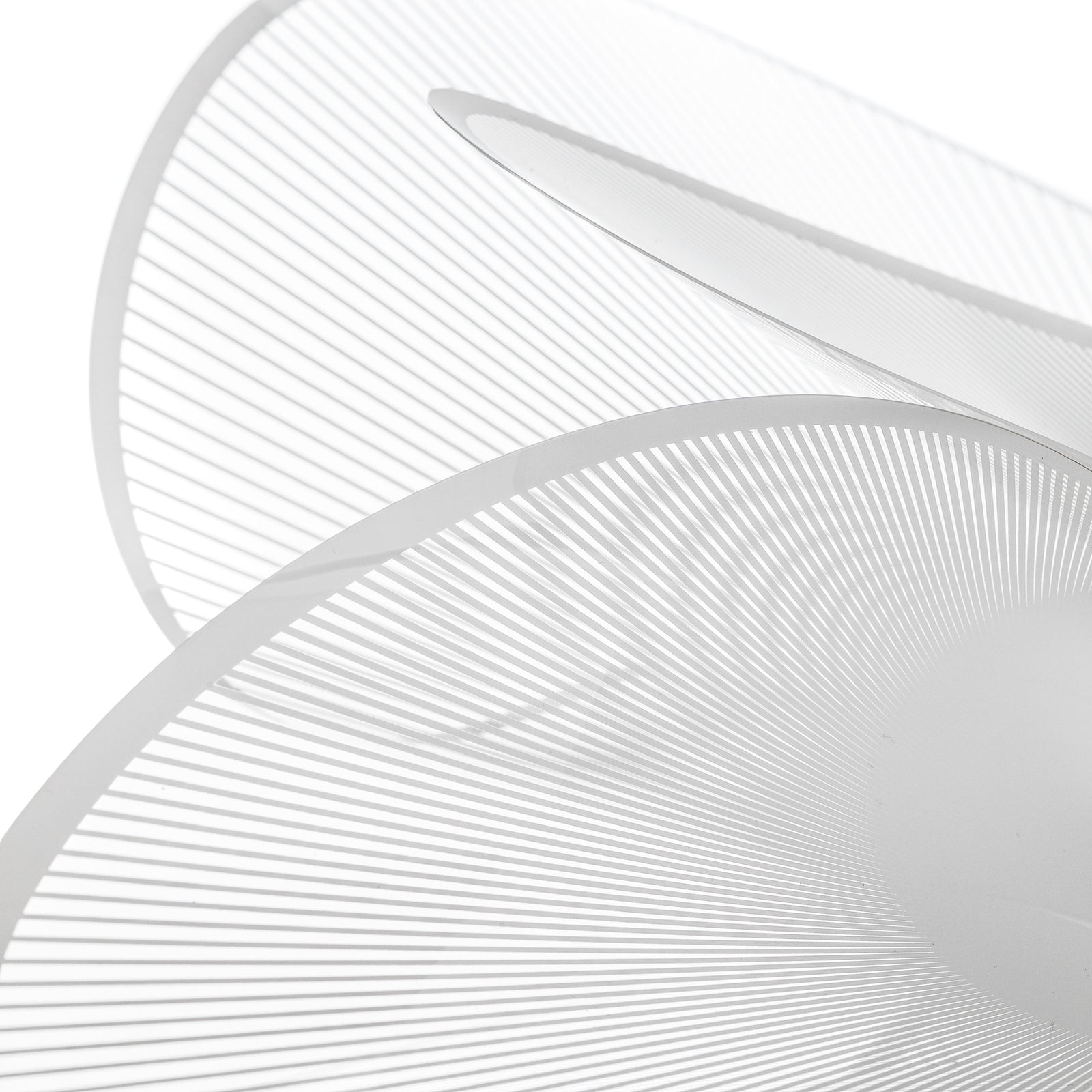 Nærbilde av materiale på pendellampe La Belle Étoile LED dimbar hvit Ø90 cm