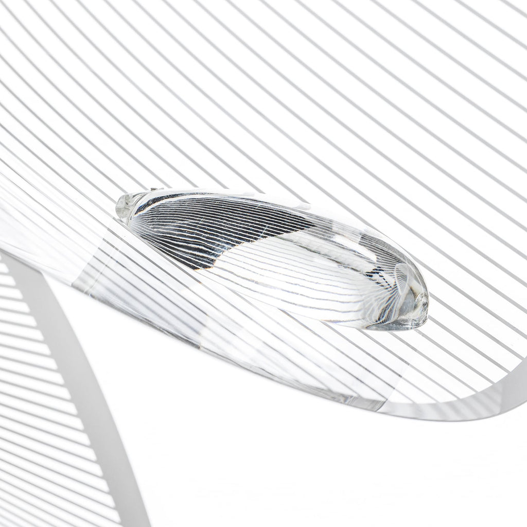 Pendellampe La Belle Étoile LED dimbar hvit Ø90 cm sett fra siden