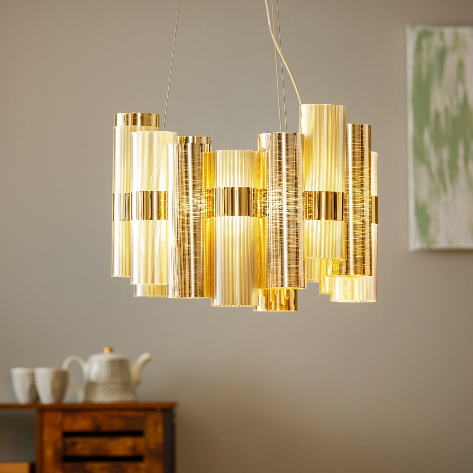 Pendellampe La Lollo M LED dimbar gull bakside