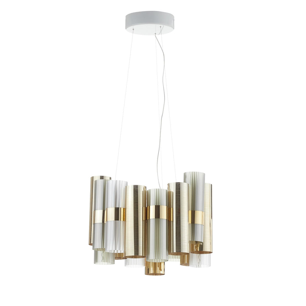 Pendellampe La Lollo M LED dimbar gull montert i rom