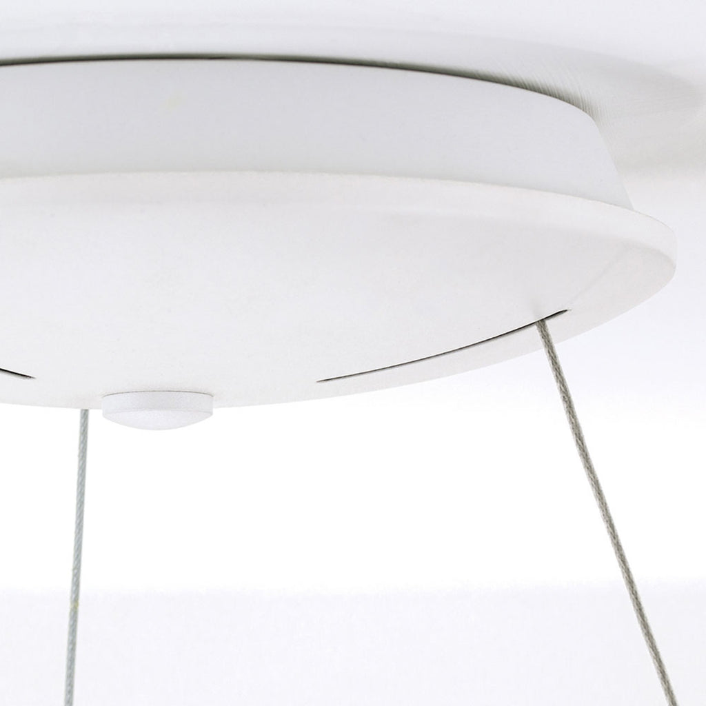 Pendellampe LED dimbar ringformet hvit Ø61 cm 50W - ORION sideprofil