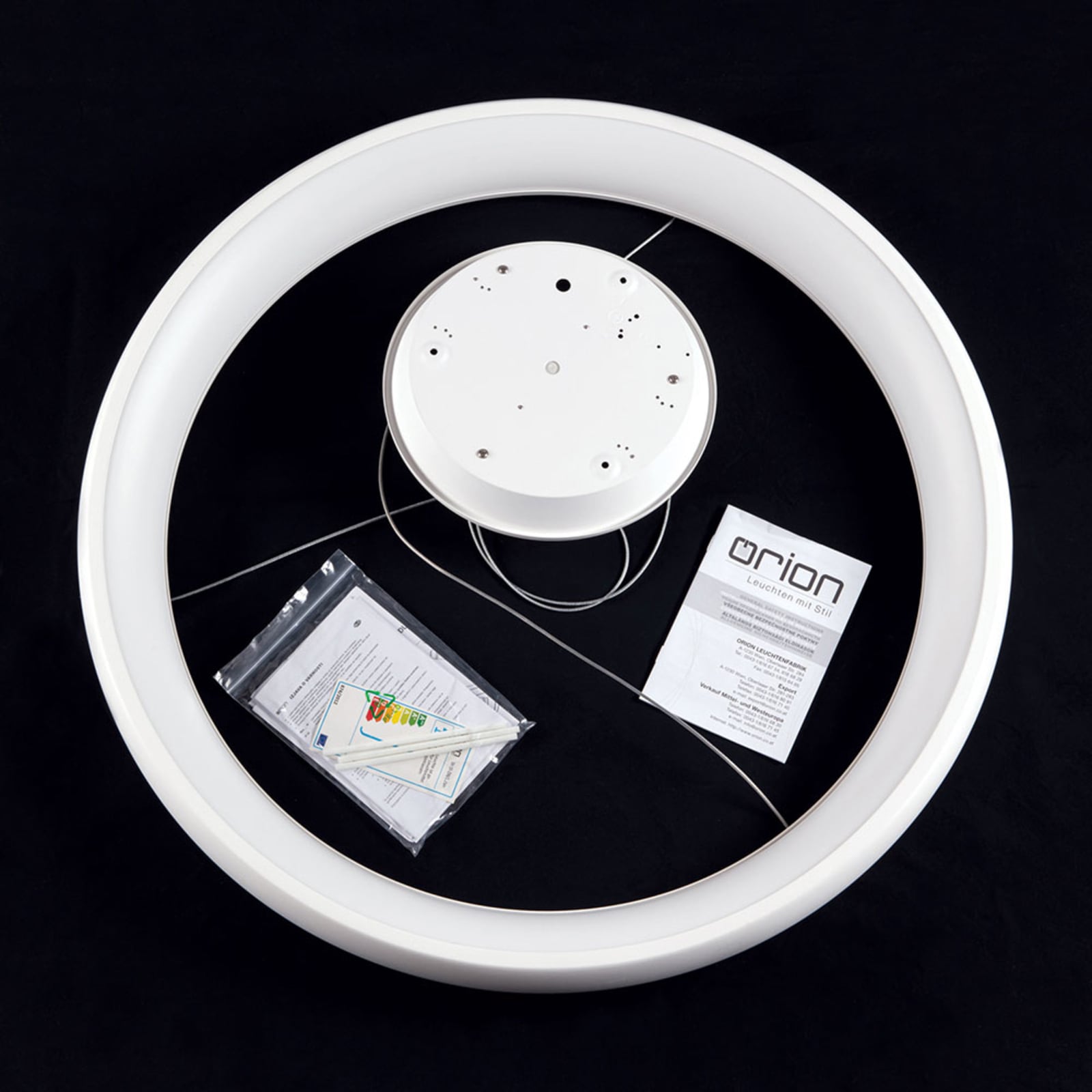 Pendellampe LED dimbar ringformet hvit Ø61 cm 50W - ORION lysdetaljer