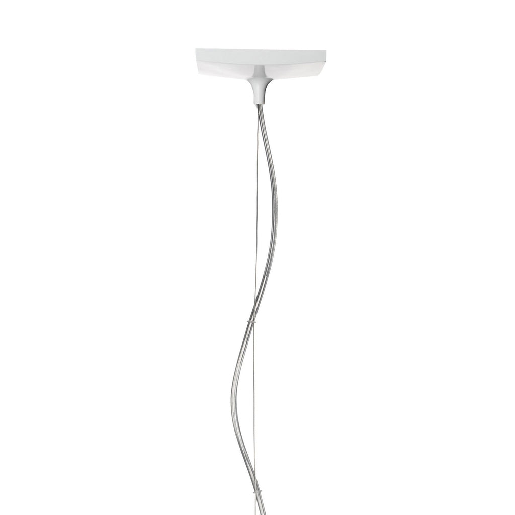 Pendellampe Light-Air transparent polymer E14 Ø14 cm montert i rom