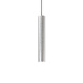 Pendellampe Look metall sølvfarget Ø6 cm GU10 - Ideal Lux forfra
