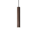 Pendellampe Look mørkebrun metall GU10 Ø6 cm forfra