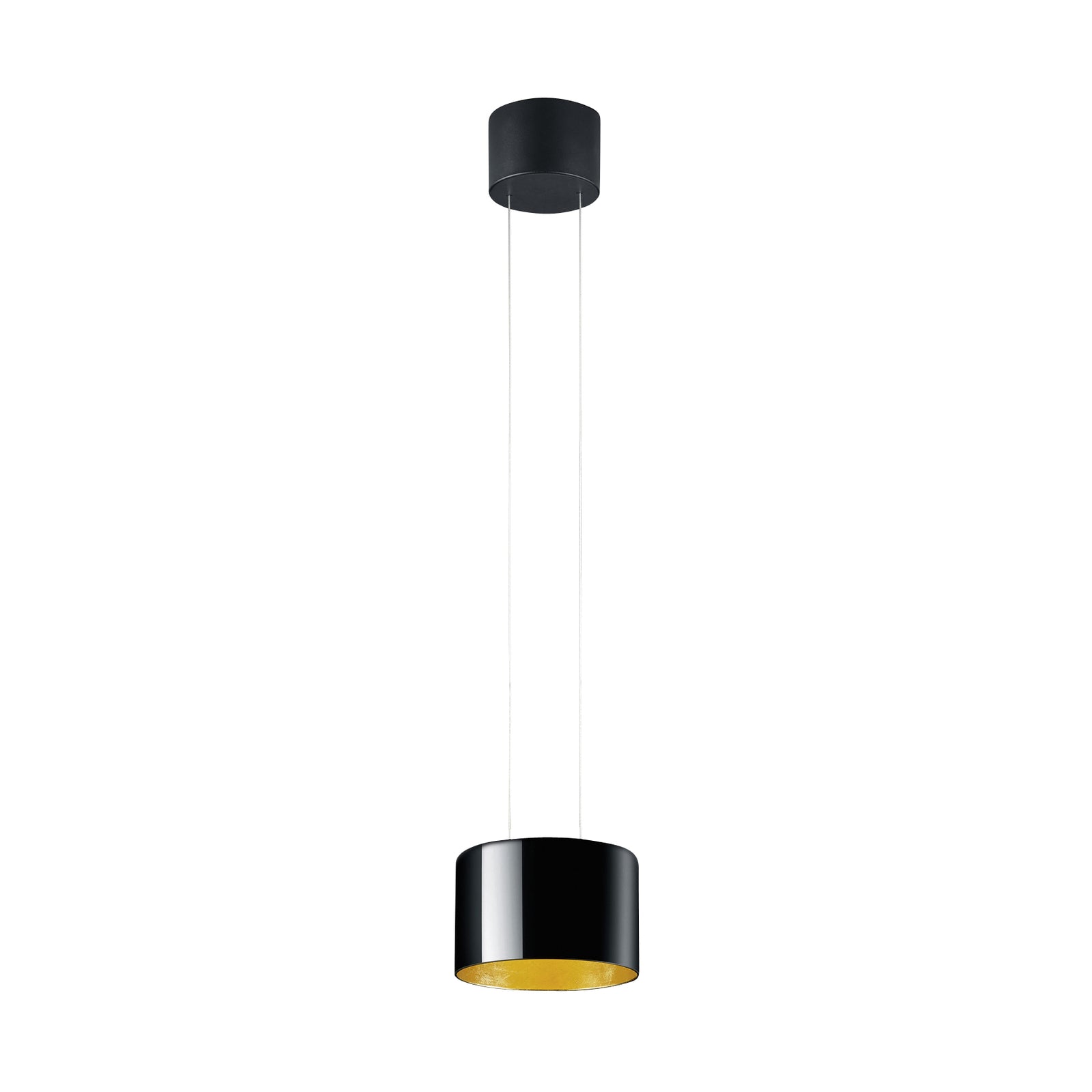 Pendellampe Luce elevata Grand LED dimbar Ø20 cm detalj av bladgulloptikk