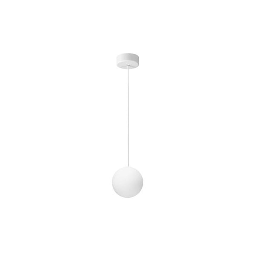 Pendellampe Mapa kuleformet opalglass Ø10 cm G9 forfra