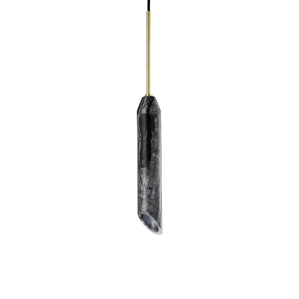 Pendellampe Marble Art marmor grå foran