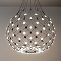 Pendellampe Mesh LED svart Ø80 cm 53W dimbar forfra