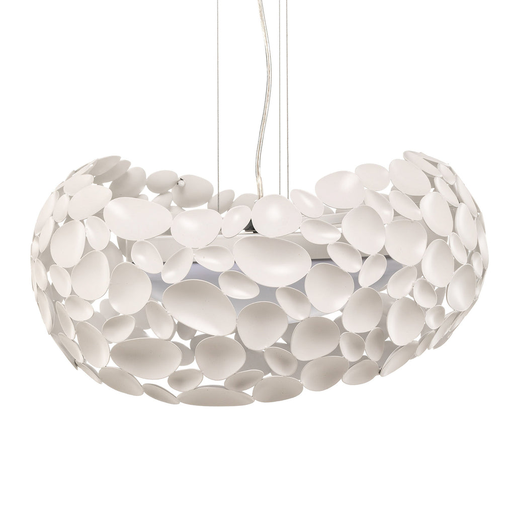 Pendellampe Narisa LED metall/akryl hvit montert i rom
