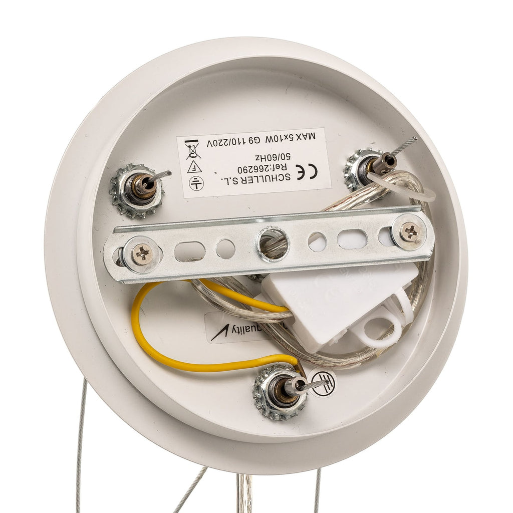 Pendellampe Narisa LED metall/akryl hvit detalj av akryl diffusor