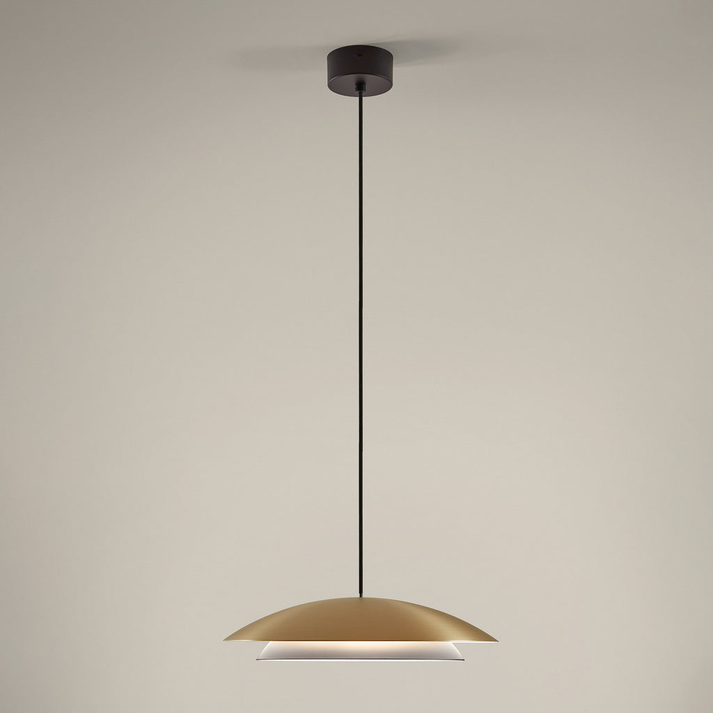 Pendellampe Noway Big dimbar CCT matt gull forfra