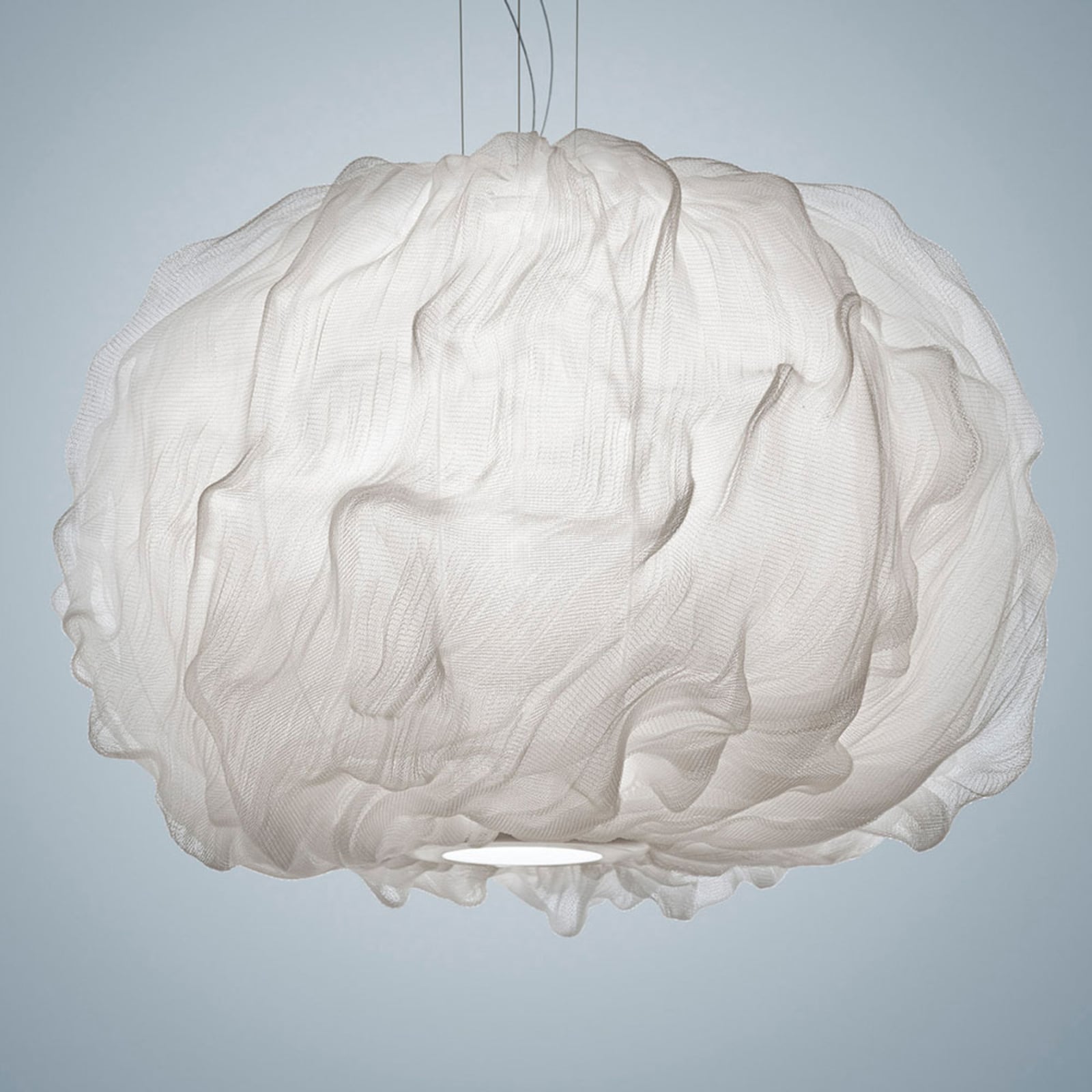 Pendellampe Nuée LED skyformet 75 cm hvit bakside
