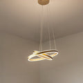 Pendellampe One Double LED messing Ø60 cm forfra