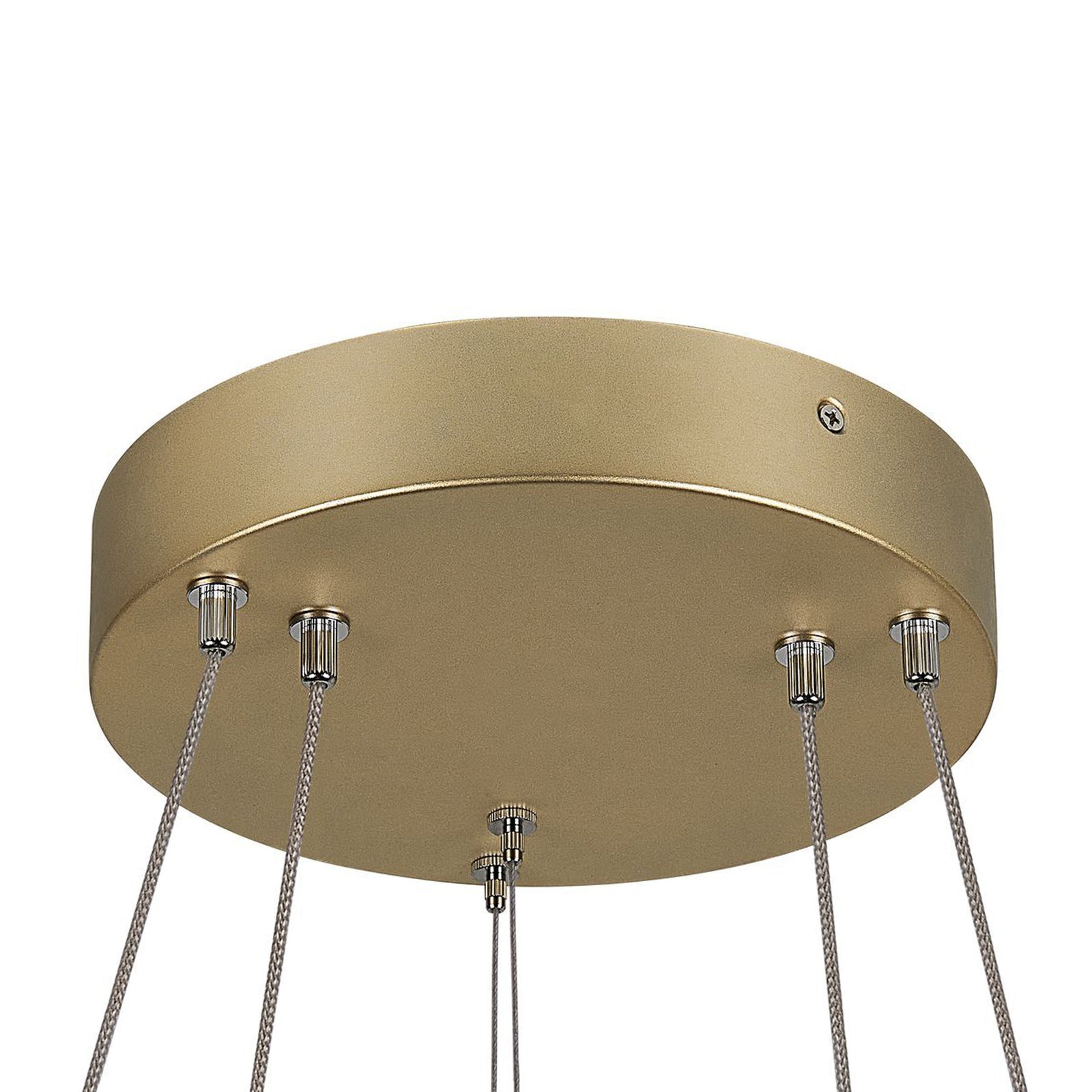 Pendellampe One Double LED messing Ø60 cm oppheng