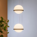 Pendellampe Palma 3726 LED 2-lys dimbar glass grafitt forfra
