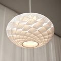 Pendellampe Patera Oval LED dimbar hvit sett forfra