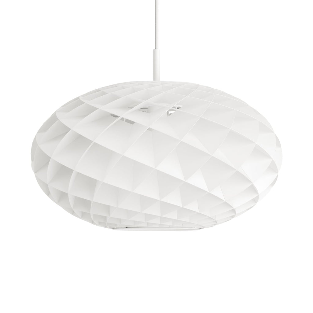 Pendellampe Patera Oval LED dimbar hvit detaljbilde av skjerm