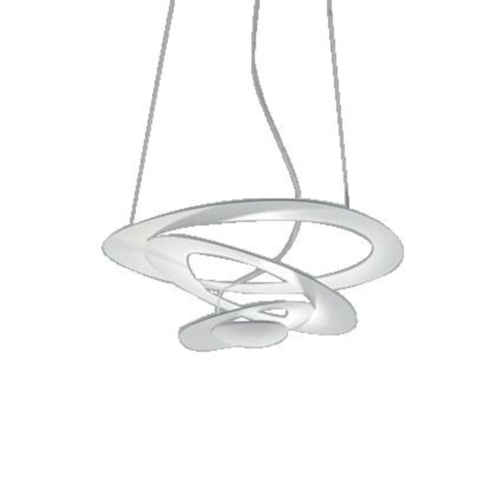 Pendellampe Pirce Micro LED dimbar hvit aluminium 27W forfra