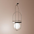 Pendellampe Setareh LED glasskule krom dimbar - Fontana Arte forfra