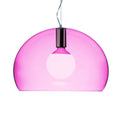 Pendellampe Small FL/Y LED akryl rosa Ø38 cm forfra