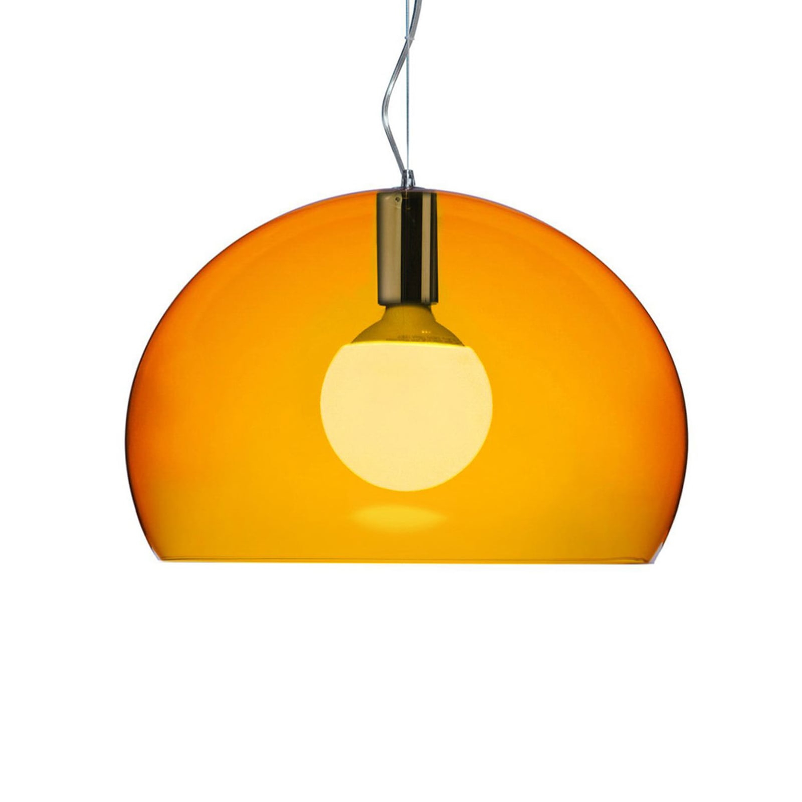 Pendellampe Small FL/Y LED akryl oransje detalj av skjerm