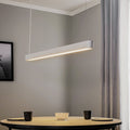 Pendellampe Soft hvit aluminium forfra