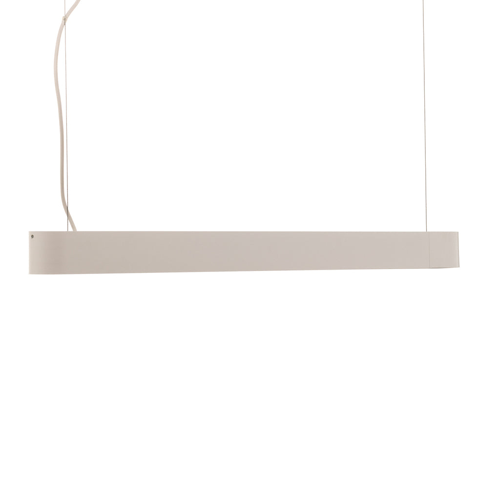 Nærbilde av Pendellampe Soft hvit aluminium 95 cm 16W varmhvit